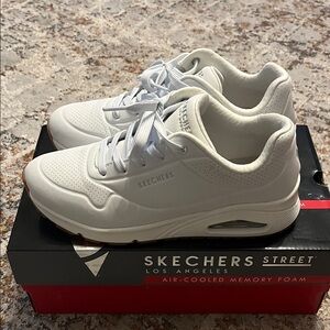 Skechers White Street Sneakers